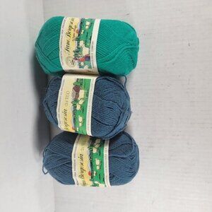 3 Skeins Lane Borgosesia Hilton Discontinued Wool Sport Weight Yarn